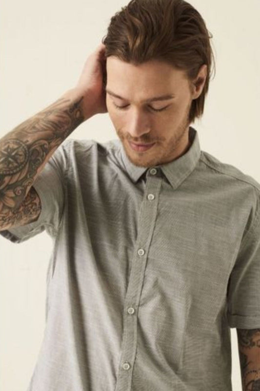 Chemise Timo Bleu Marine Manches Courtes