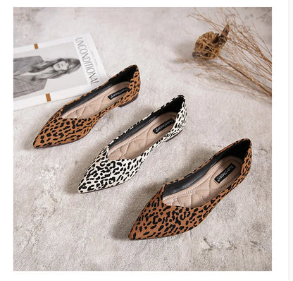Mocassin leopard femme