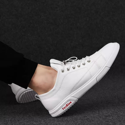 Baskets romaines en cuir de vache