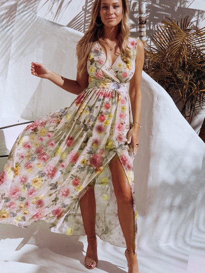 Pauline Laurent® | Robe longue à imprimé floral
