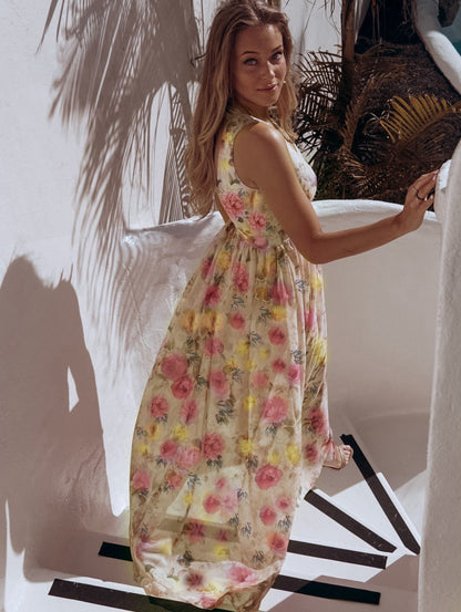 Pauline Laurent® | Robe longue à imprimé floral