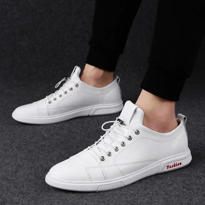Baskets romaines en cuir de vache