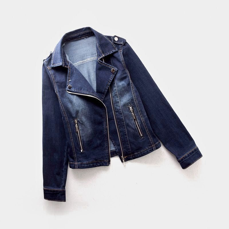 Veste zippée en jean Freya