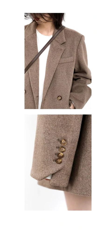 Sali™ | Manteau en Laine Mi-Long