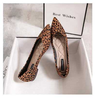 Mocassin leopard femme