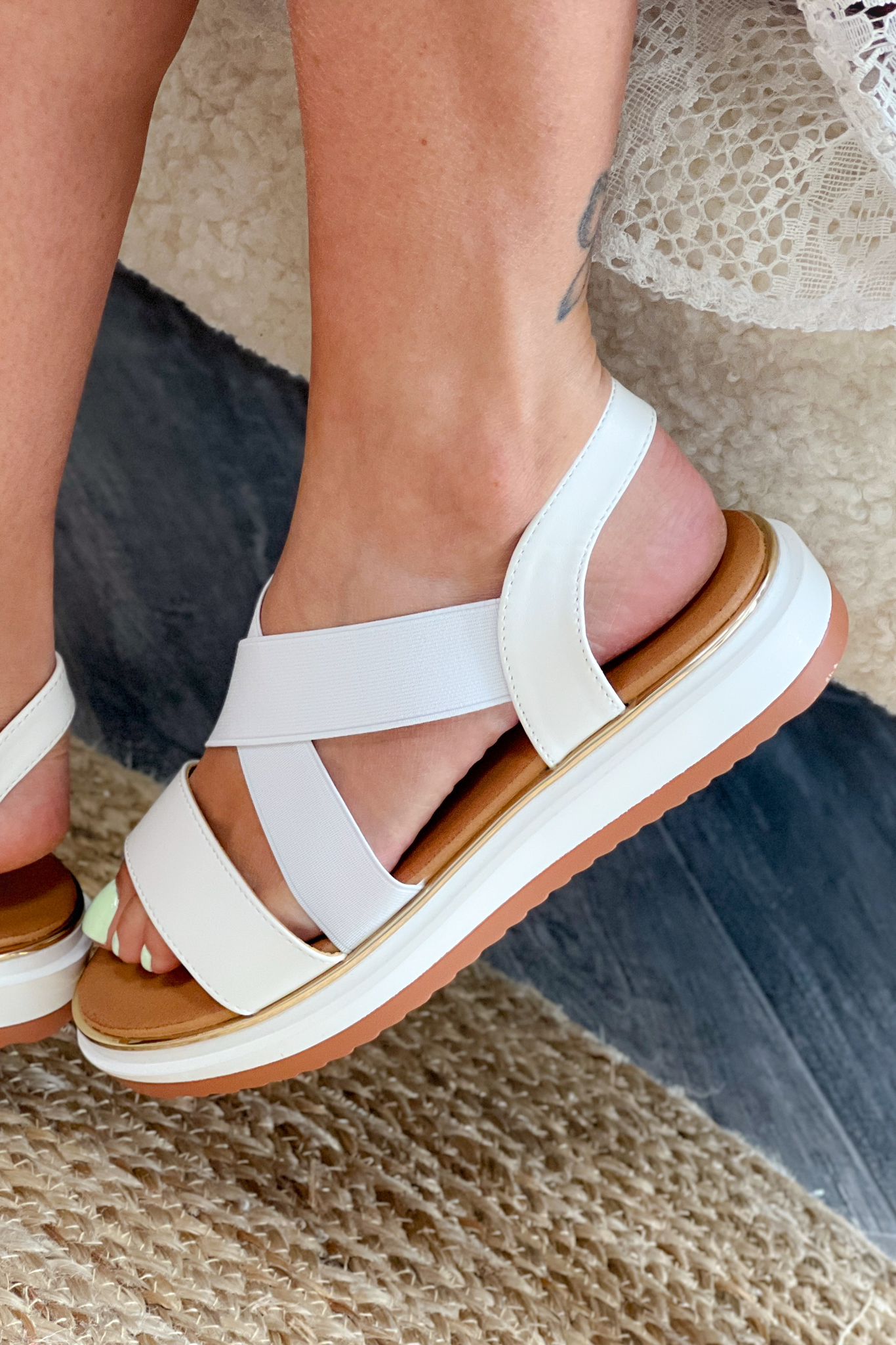 Sandales Gerna Blanc