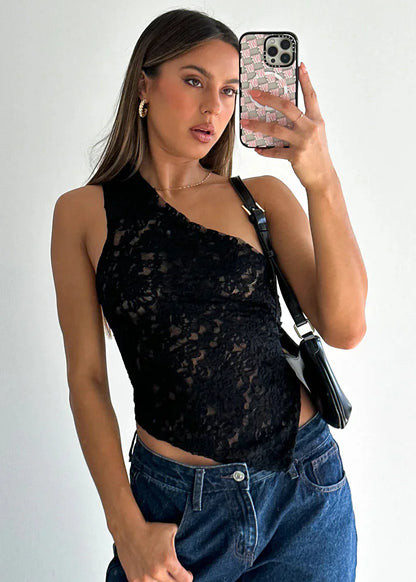 Sloped Neck top