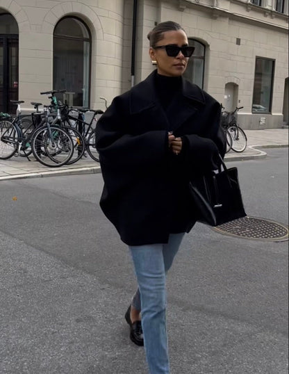 Claudine™ | Manteau de laine surdimensionné