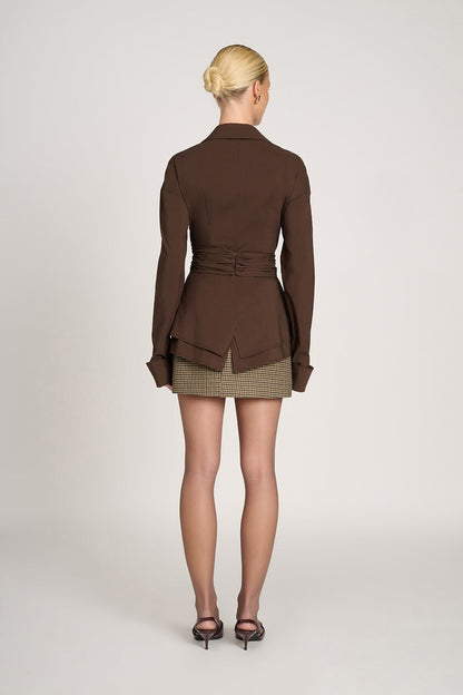 Chemise Tailleur Moderne avec Détail Portefeuille
