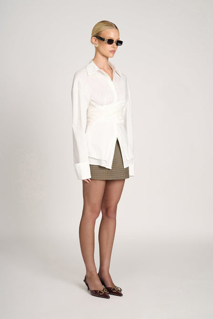 Chemise Tailleur Moderne avec Détail Portefeuille