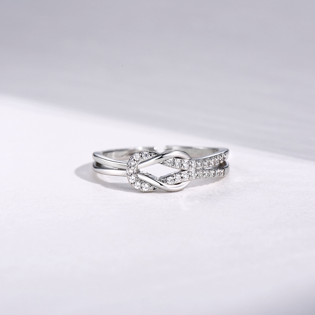 Élodie Lavin® | Bague à nœud Love & Connection