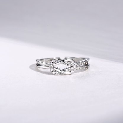 Élodie Lavin® | Bague à nœud Love & Connection