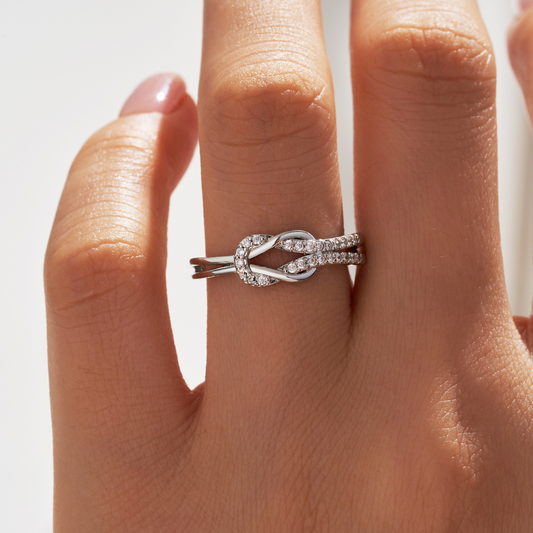 Élodie Lavin® | Bague à nœud Love & Connection