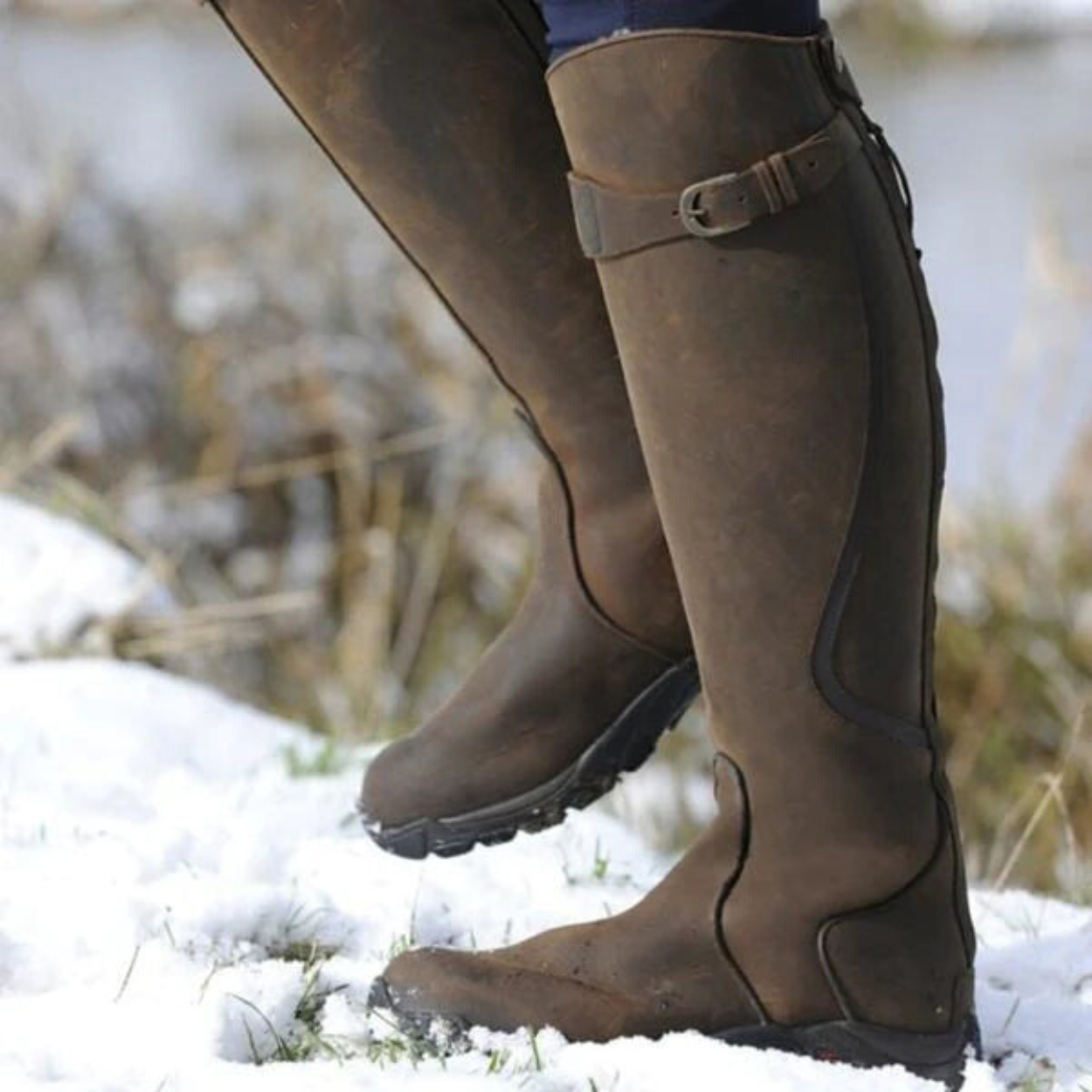 Bottes d'Équitation en Cuir Hautes au Genou Intemporelles Femme