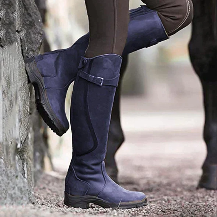 Bottes d'Équitation en Cuir Hautes au Genou Intemporelles Femme