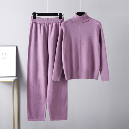 Ensemble deux pièces Lounge en tricot torsadé
