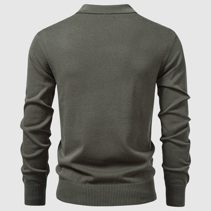 Polo manche longue zippée
