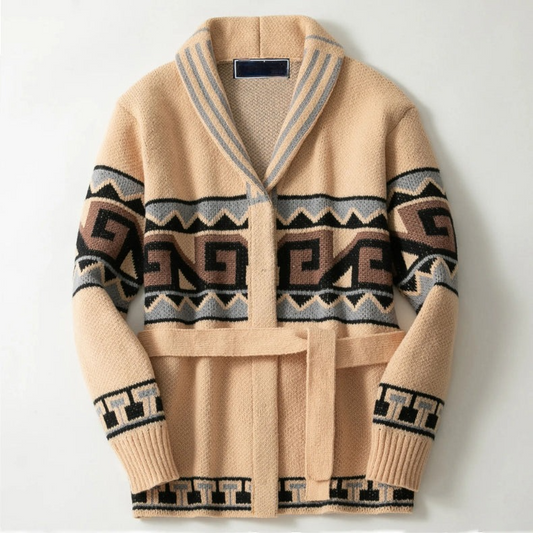 Cardigan homme style aztèque