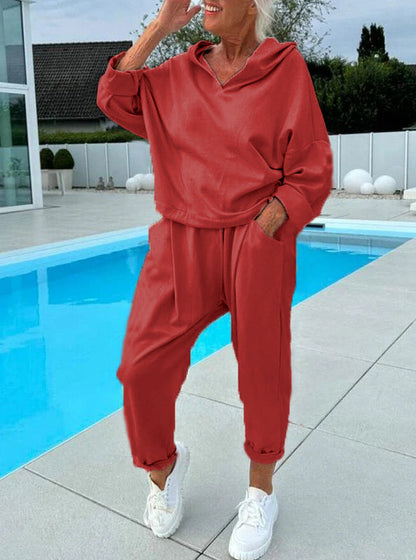 Ensemble sweat-shirt oversize deux pièces pour femme