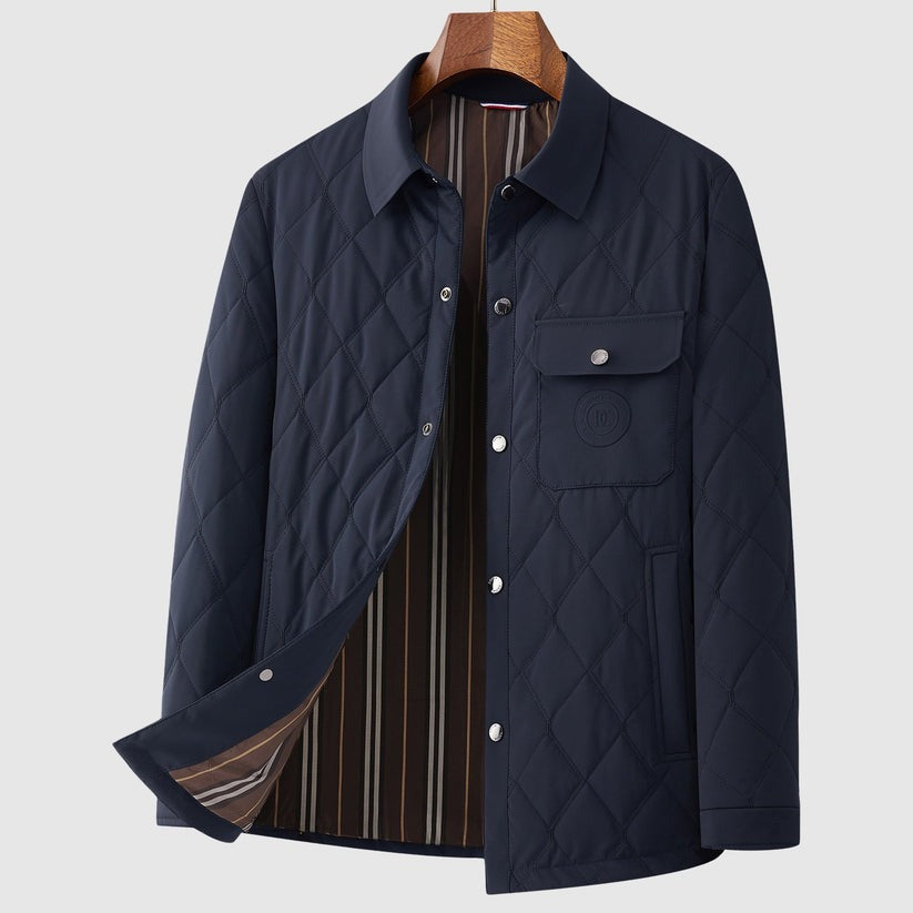 Veste chic matelassée surpiquée
