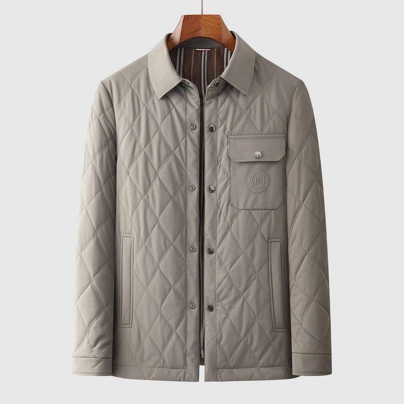 Veste chic matelassée surpiquée