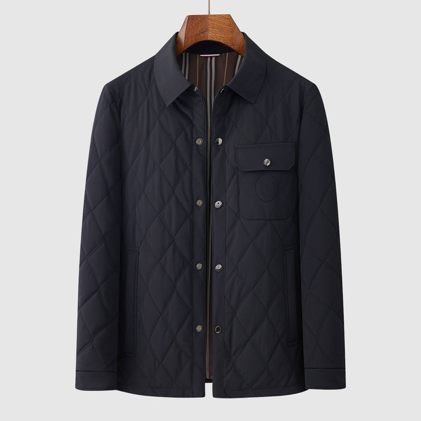 Veste chic matelassée surpiquée