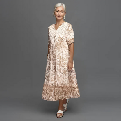 Lucinda | Élégante robe maxi à motifs floraux