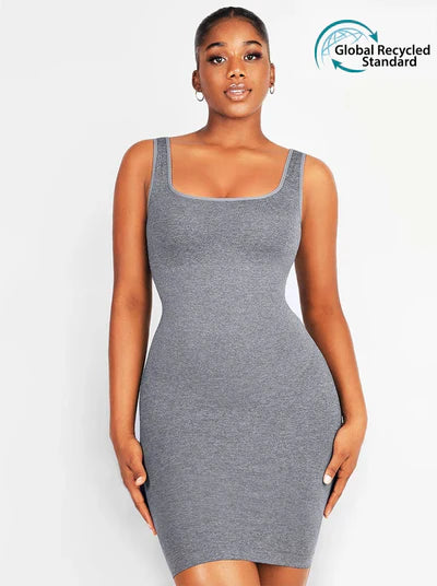 Rovena® – Robe Gainante Col Carré Sans Couture