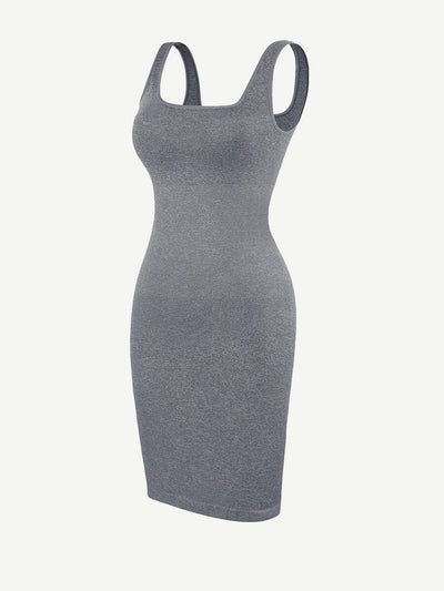 Rovena® – Robe Gainante Col Carré Sans Couture