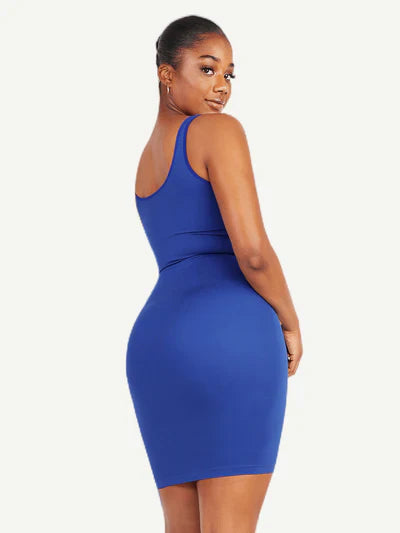 Rovena® – Robe Gainante Col Carré Sans Couture
