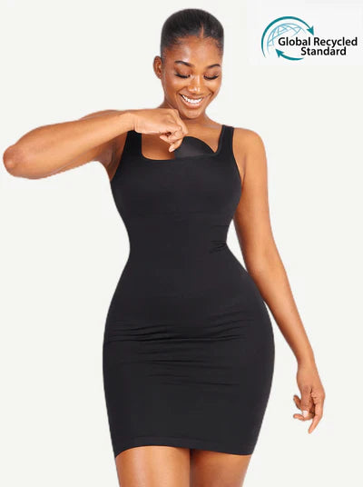Rovena® – Robe Gainante Col Carré Sans Couture