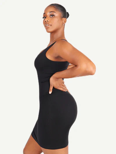 Rovena® – Robe Gainante Col Carré Sans Couture