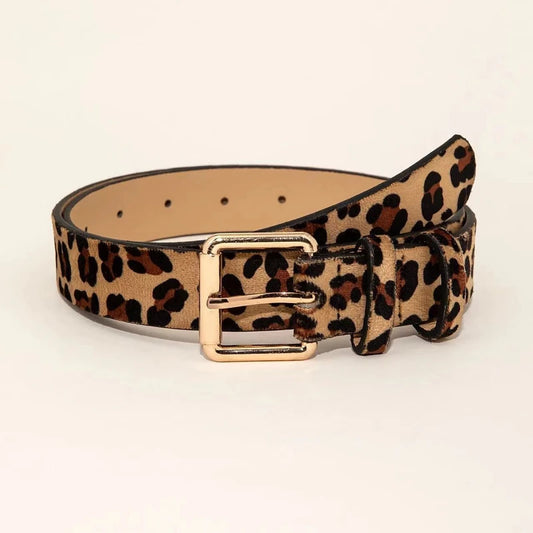 Ceinture leopard femme