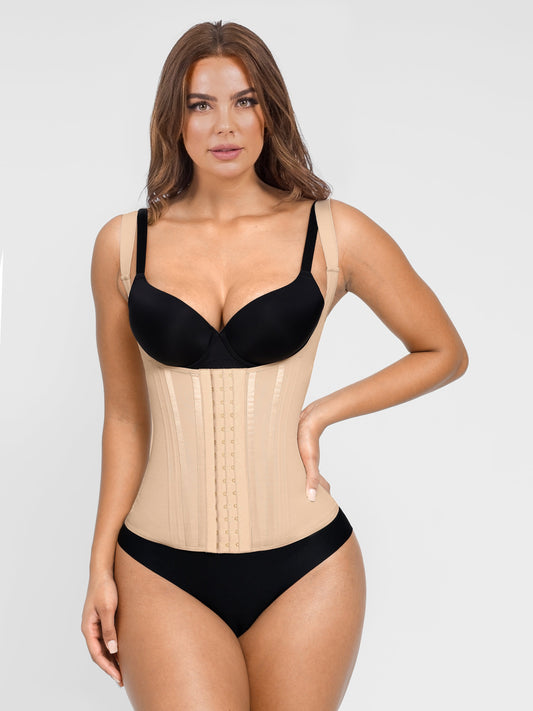 Gabriella - 15 Steel Bone U-vormige Borstondersteuning Taille Trainer Vest