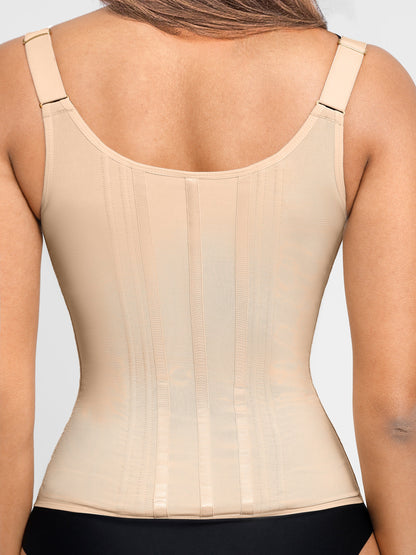 Gabriella - 15 Steel Bone U-vormige Borstondersteuning Taille Trainer Vest