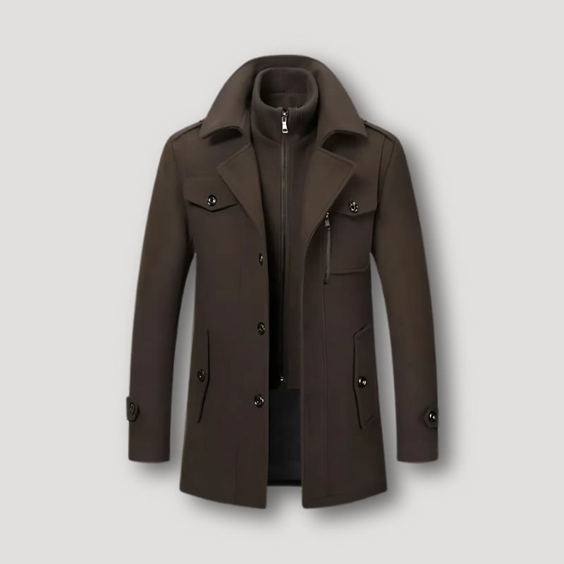 LEIGHTON - STYLE MILITAIRE MANTEAU D’HIVER