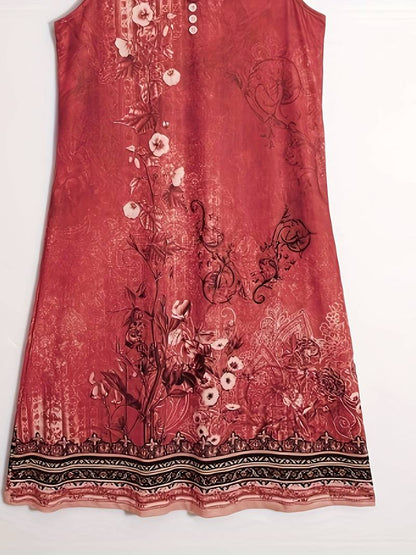 Robe Mini Sans Manches Tie Dye Imprimé pour Femme