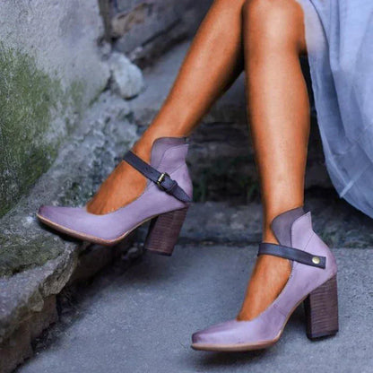 Bottines à talon bloc tendance et confortable femmes