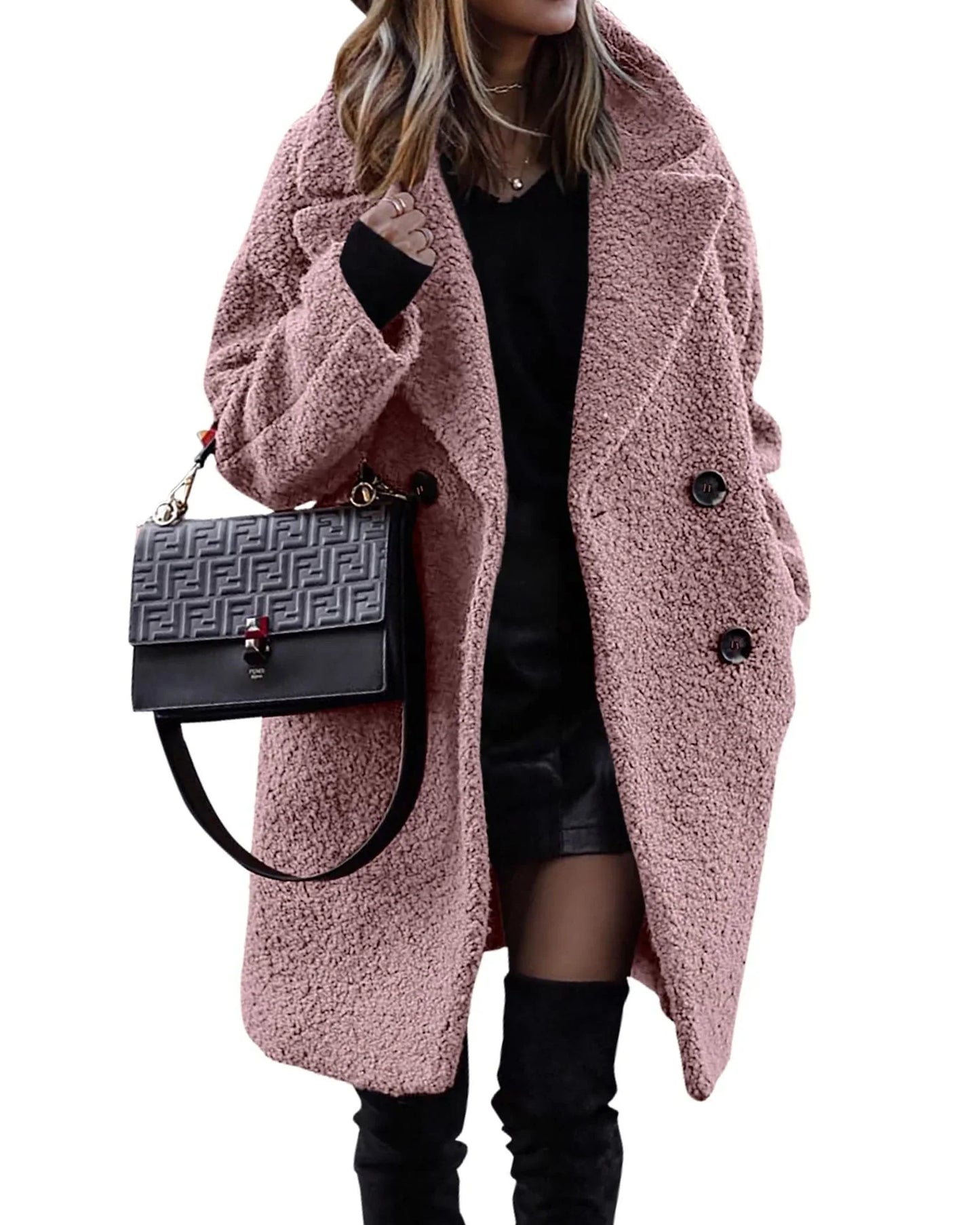 Susan™ | Manteau Long en Peluche