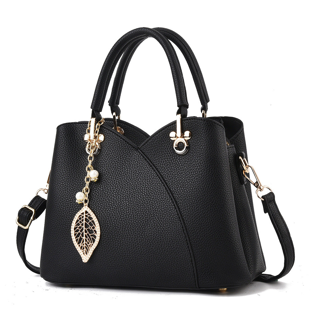 Sac à main en cuir grainé