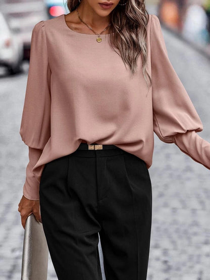 Océane Dubois® | Blouse avec encolure en O