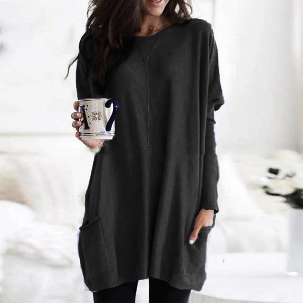 Pauline Laurent | Un pull long et douillet
