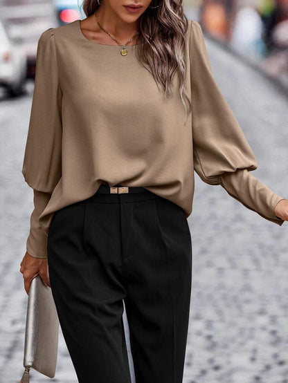 Océane Dubois® | Blouse avec encolure en O