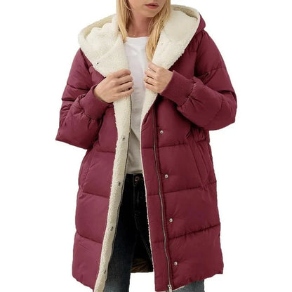 Madison™ | Manteau à capuche en coton velouté double face