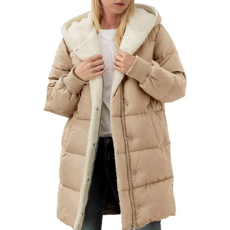 Madison™ | Manteau à capuche en coton velouté double face