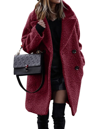 Susan™ | Manteau Long en Peluche