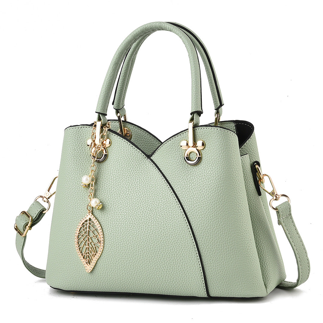 Sac à main en cuir grainé