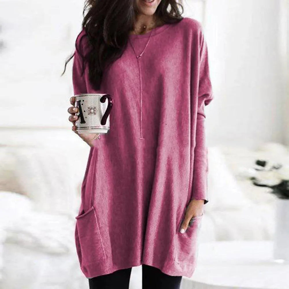 Pauline Laurent | Un pull long et douillet