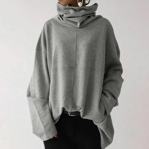 Pauline Laurent | Turtle-Neck Pull tendance de couleur unie