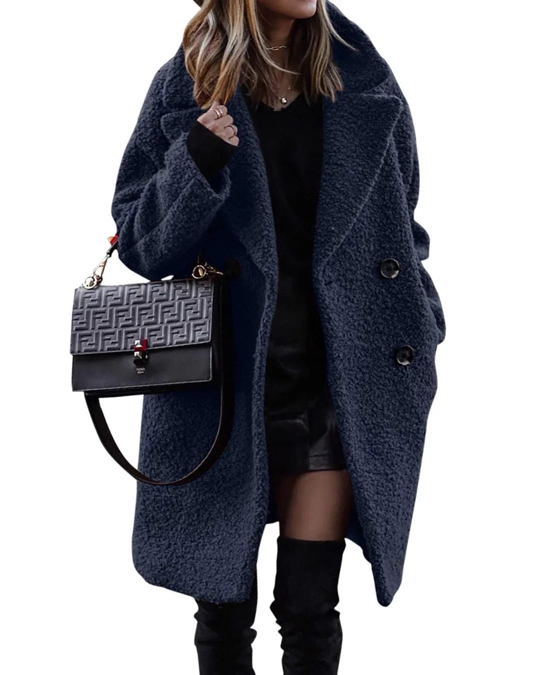 Susan™ | Manteau Long en Peluche